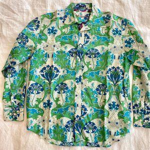 Robert Graham pasley 100% cotton long sleeve shirt.